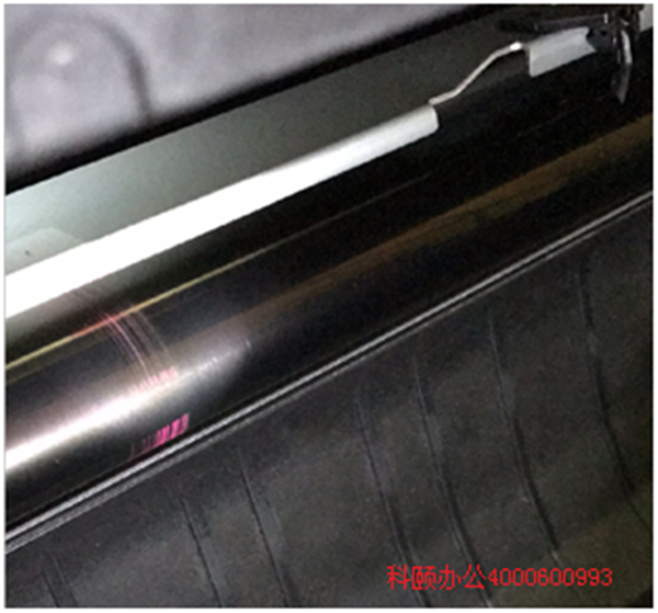 柯尼卡美能達(dá)復(fù)印機(jī)C210打印有紅色線效果圖-科頤辦公