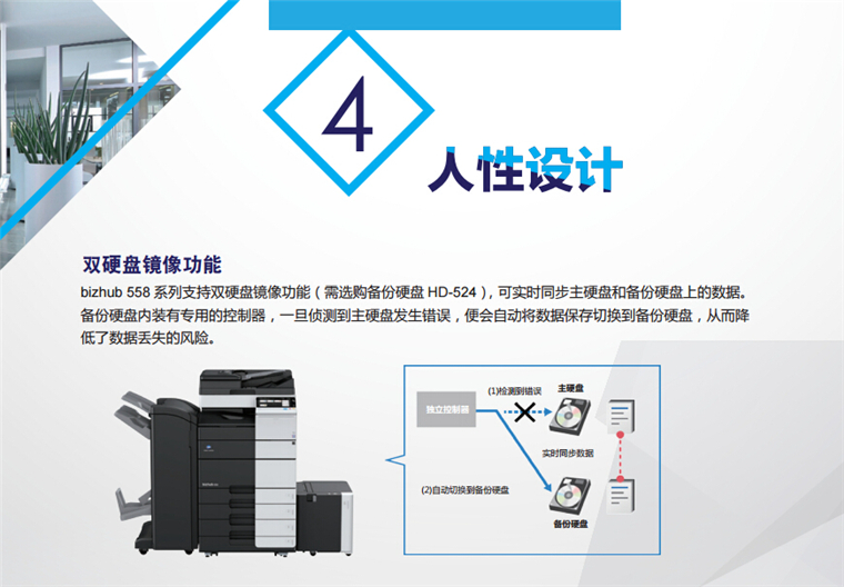 柯尼卡美能達558雙硬盤鏡像功能-科頤辦公 柯尼卡美能達558雙硬盤鏡像功能-科頤辦公